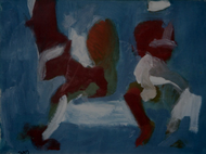 Abstract in Red & Blue by Nicholas Vassilachis Takis